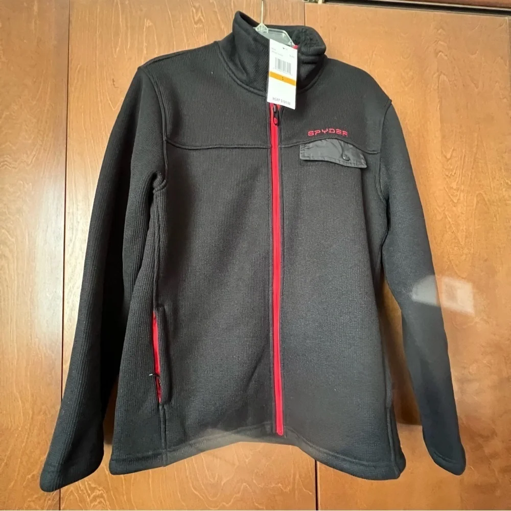 Spyder Set Zip Front Lined Fleece and Lightweight Pullover Hoody. NWT Sz Small